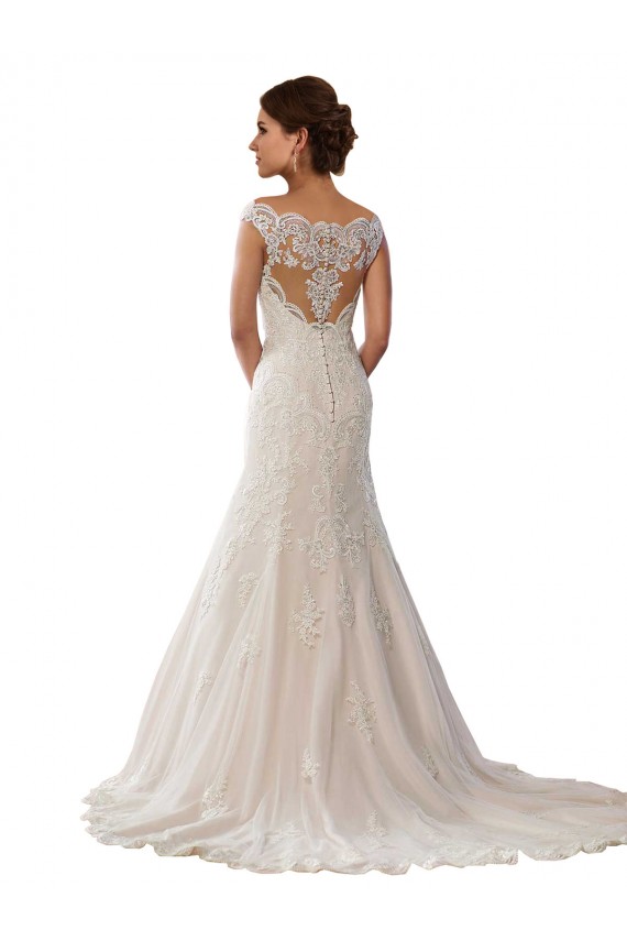 Avorio & Champagne Stile sirena Pizzo Boho Abiti da sposa Convenienti