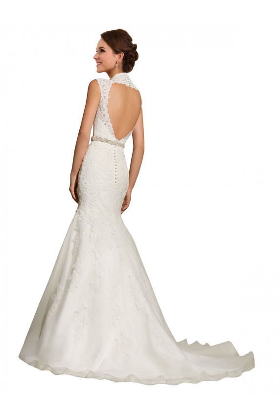 Bianco Stile sirena Innamorato Tulle Pizzo Abiti da sposa Convenienti